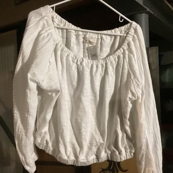 Free People size Lg in linen white - Picture 4 of 4